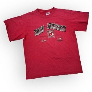 Vintage Trench Ultra New Jersey Devils Logo Red T-Shirt Unisex L Hockey Tee